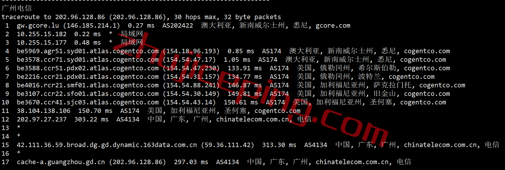 gcau20 gcore vps 怎么样？澳大利VPS(悉尼数据中心)简单测评（Sydney），移动推荐！