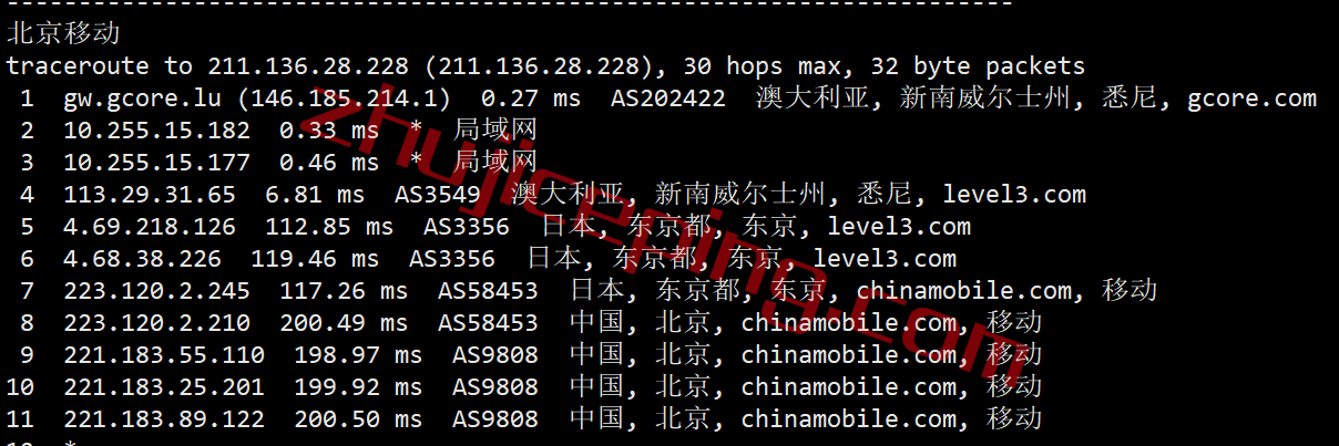 gcau24 gcore vps 怎么样？澳大利VPS(悉尼数据中心)简单测评（Sydney），移动推荐！