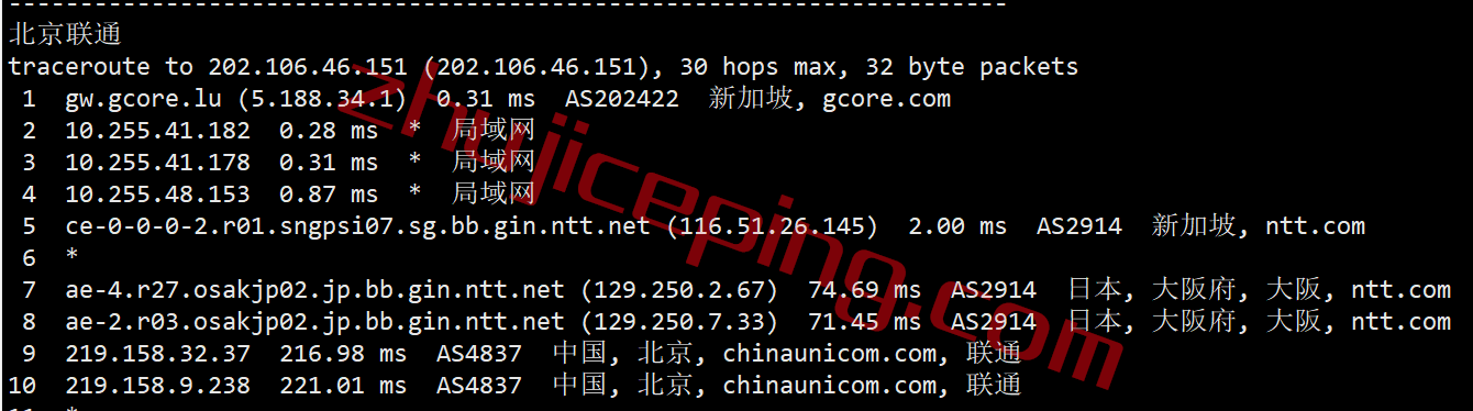 gcsgp21 gcore怎么样？gcore新加坡VPS测评数据分享