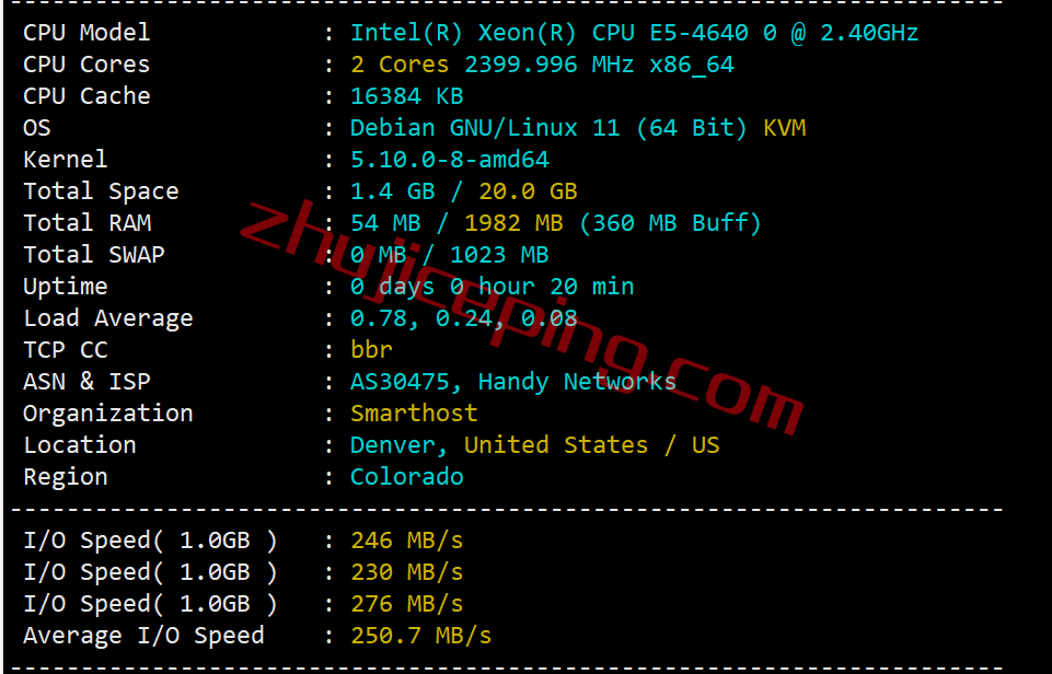 smco1 smarthost丹佛VPS怎么样？简单测评下“Colorado - USA”数据中心的VPS，解锁netflix\chatgpt\spotify\tiktok
