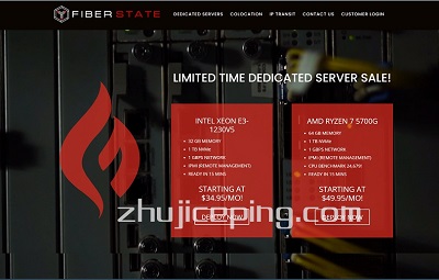 fiberstate：$50/月，AMD Ryzen 7 5700G/64G内存/1TNVMe/1Gbps带宽(不限流量)，免费DDoS防御-国外主机测评