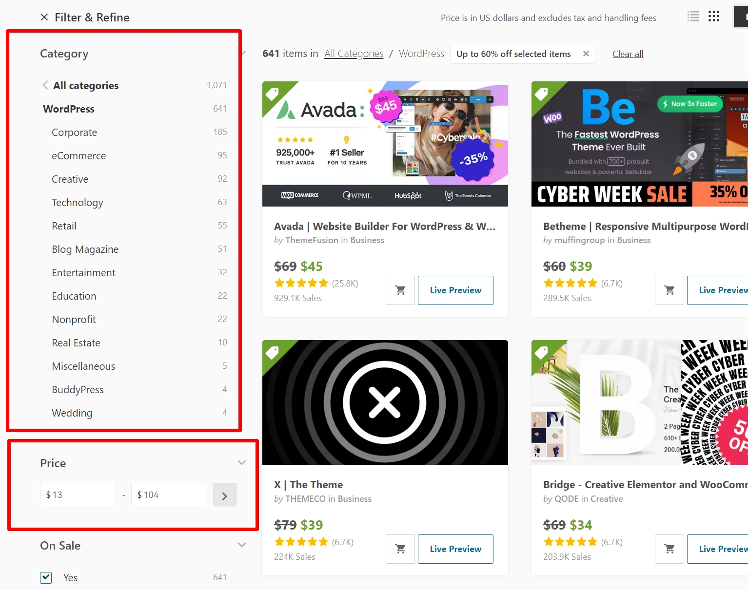 thf2 #黑五# Envato/Themeforest：4折促销，全球最热门商业wordpress主题\视频\音乐\图片\字体资源站
