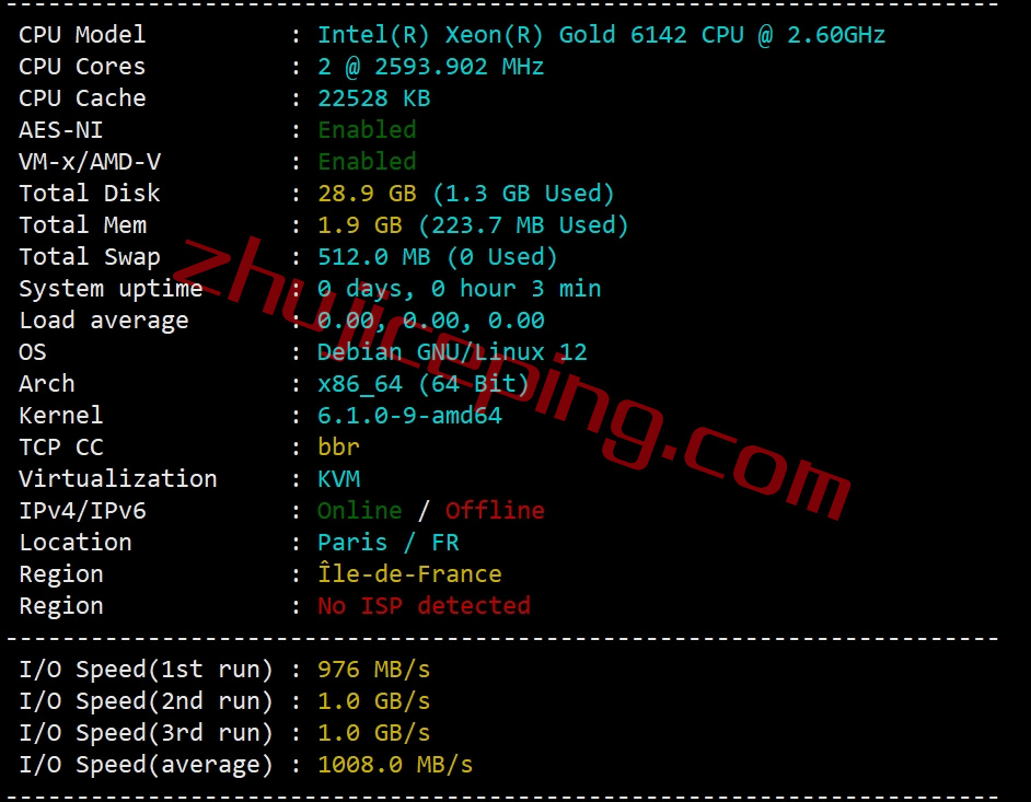 hofr1 hosteons怎么样？法国数据中心VPS简单测评