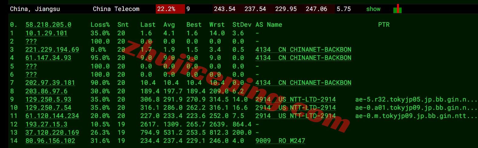gwpjp17 greenwebpage怎么样？简单测评下东京数据中心的日本VPS业务