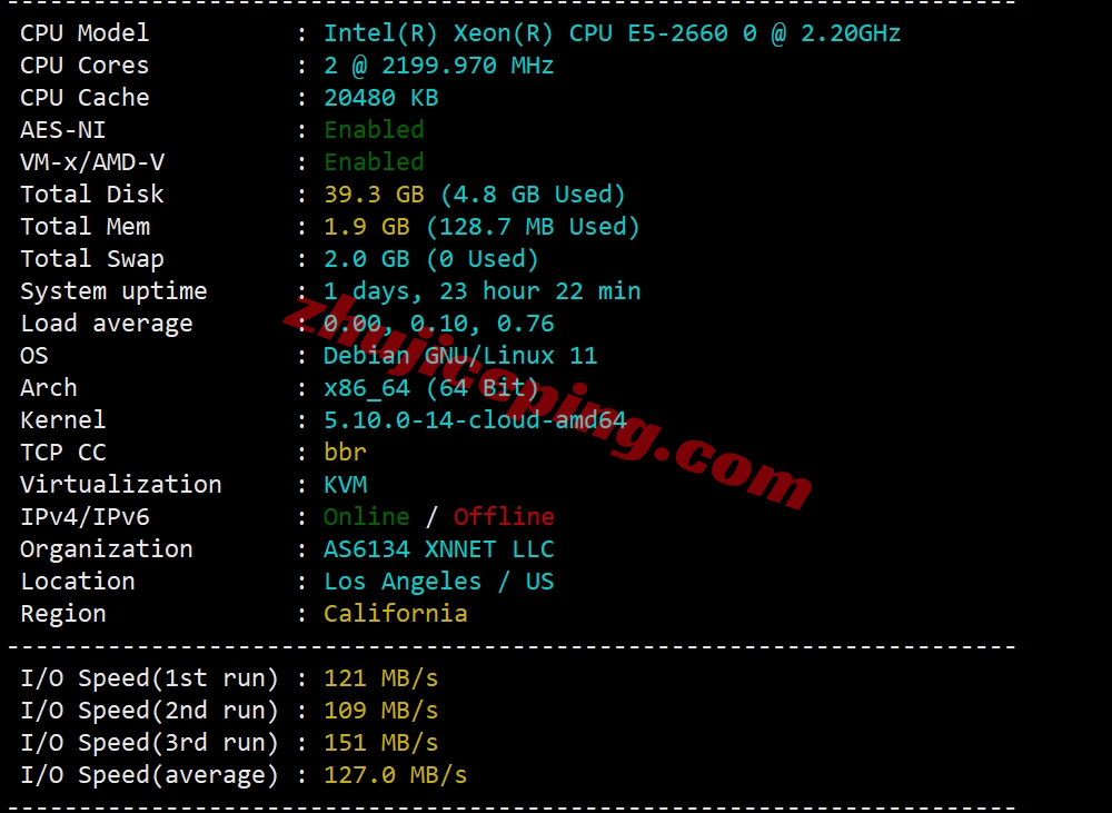 v5la1 V5.net怎么样？美国洛杉矶VPS详细测评
