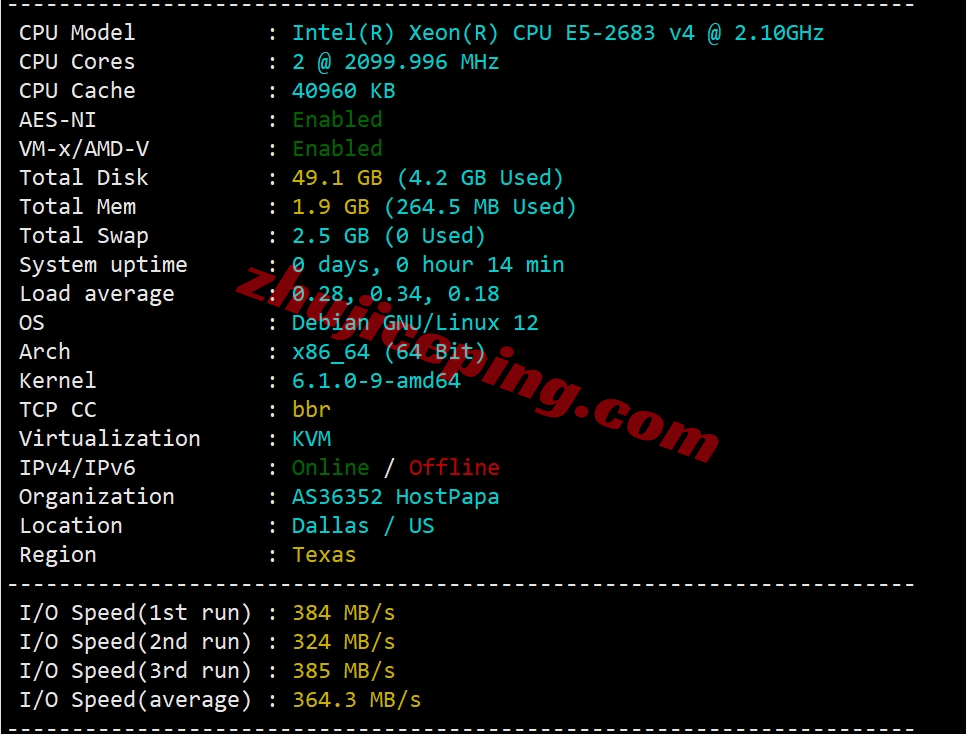 ccdal1 colocrossing怎么样？详细测评下达拉斯数据中心的VPS