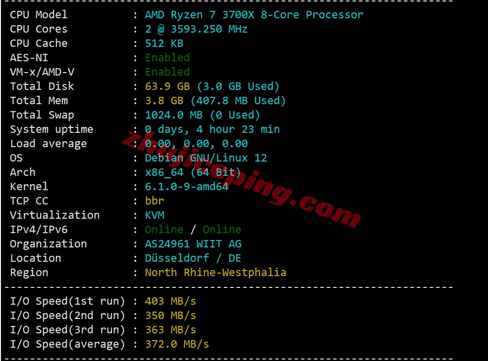 rarede1 rarecloud怎么样？测评下德国dusseldorf数据中心的VPS