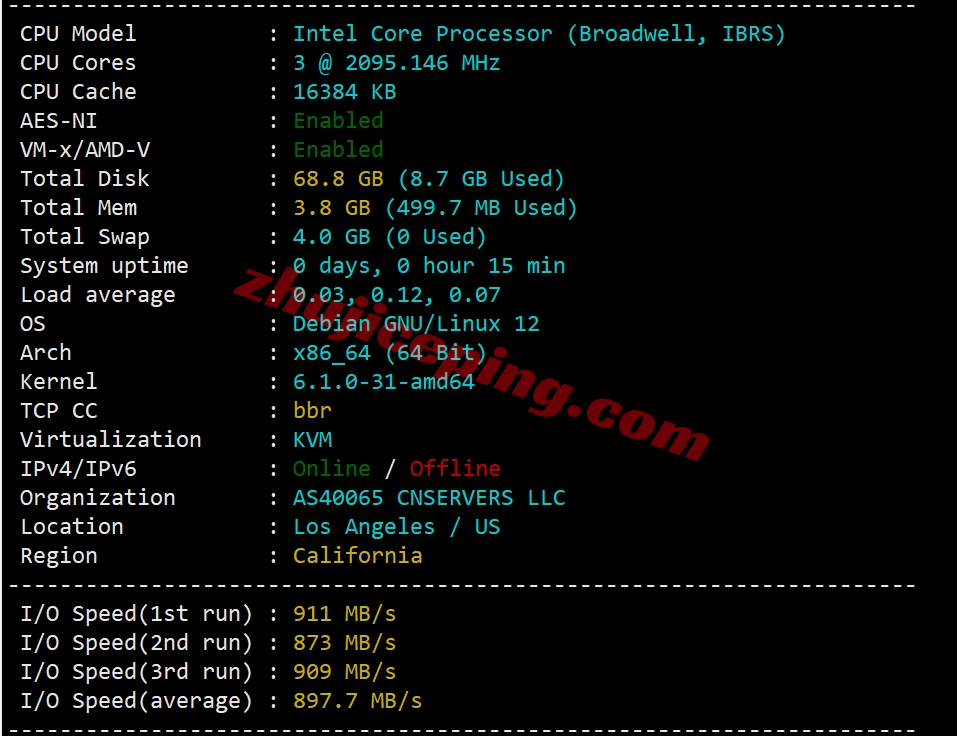 hdcn2g1 hostdare美国三网纯高端线路VPS测评(cn2+cuii+cmin2)