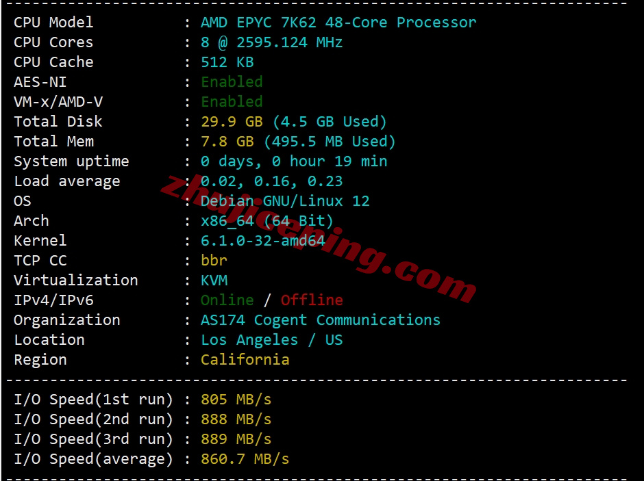 webs1 webssss美国VPS详细测评：高性能AMD EPYC、美国原生IP/解锁不错、三网纯高端网络(CN2-GIA+CUII+CMIN2)