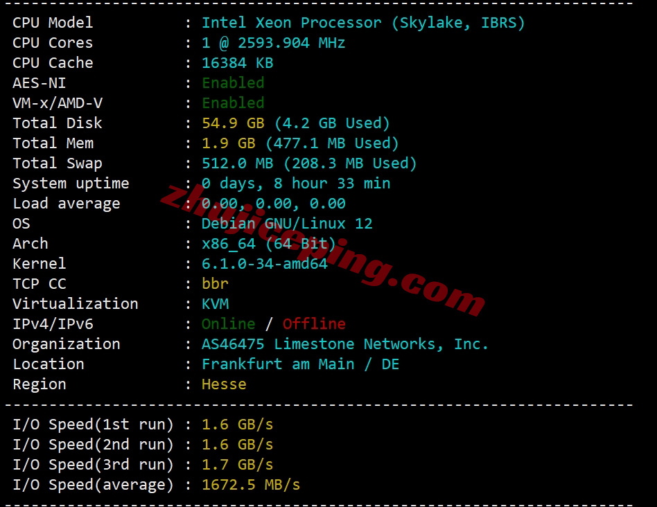 etherde1 ethernetservers德国法兰克福KVM系列VPS详细测评（EQ的FR7 Frankfurt IBX机房）