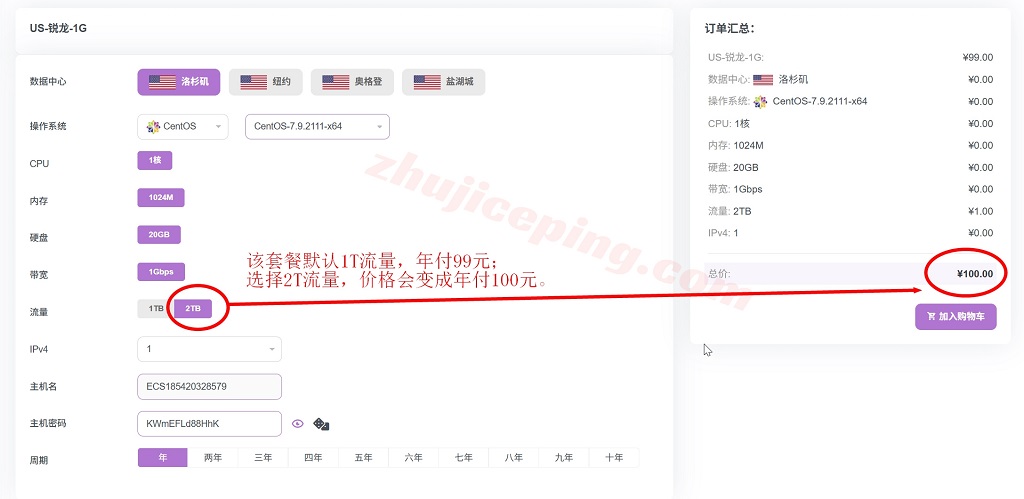 S9205800 uqidc美国AMD Ryzen VPS低至99元/年，多送一倍流量，洛杉矶/盐湖城/奥格登/纽约机房可选