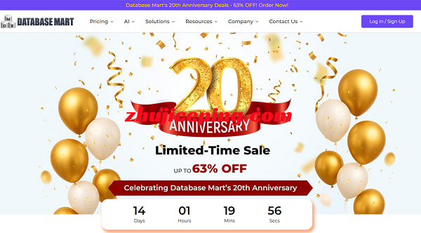 Database Mart: 20周年庆美国VPS/GPU服务器$2.58/月起,低至4折续费同价，原生IP不限流-国外主机测评
