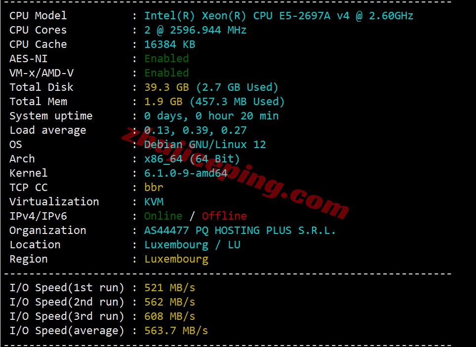 thilu1 详细测评the.hosting的卢森堡数据中心的VPS