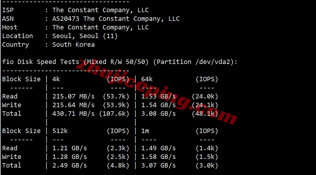 Vultrkr2 ⭐更新：vultr韩国首尔的云服务器测评- South Korea (ICN)