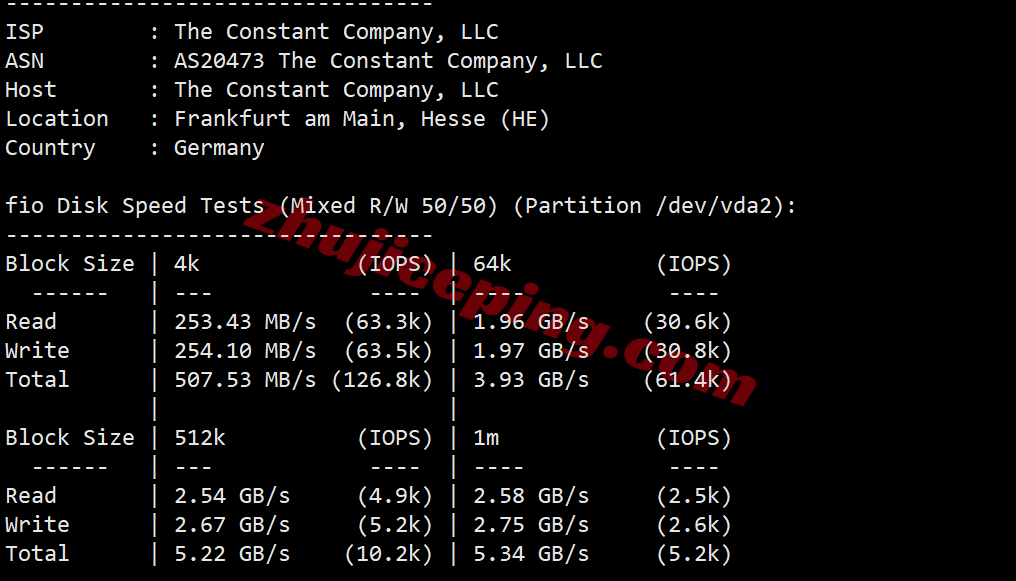 Vultrde2 ⭐更新:Vultr德国法兰克福的云服务器详细测评-Frankfurt, Germany (FRA)