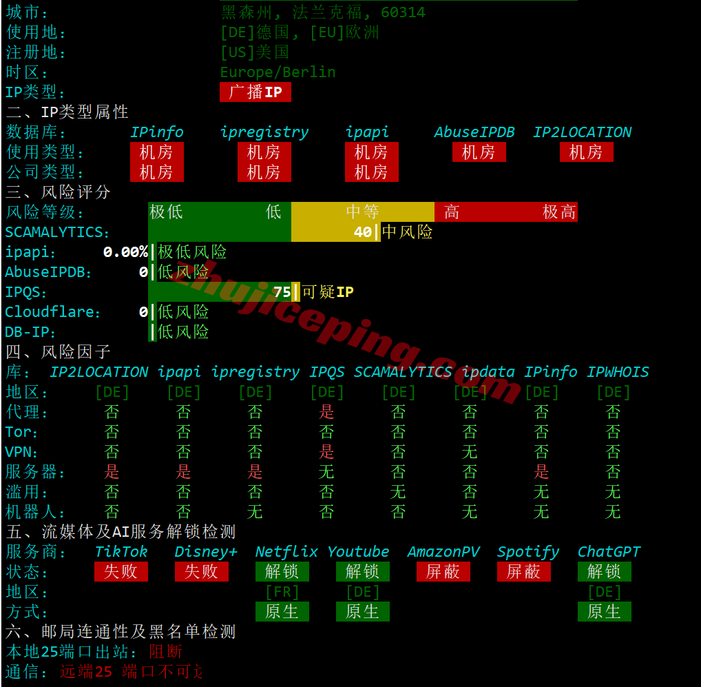 Vultrde31 ⭐更新:Vultr德国法兰克福的云服务器详细测评-Frankfurt, Germany (FRA)