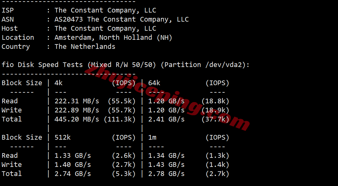 Vultrnl2 ⭐更新:vultr荷兰阿姆斯特丹云服务器测评- Amsterdam, Netherlands(AMS)
