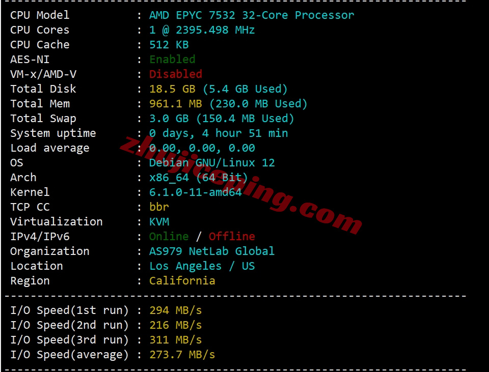 6uipgia1 详细测评666clouds的“美国原生IP三网CN2 GIA大带宽”系列VPS