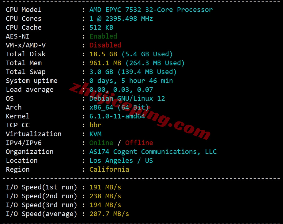 6uyisp1 详细测评666clouds“美西原生IP双ISP - 国际带宽”系列VPS