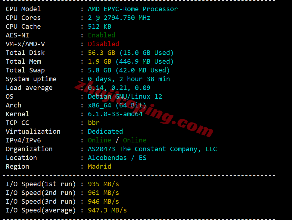 Vultres_4 ⭐更新：Vultr西班牙马德里云服务器测评 - Madrid, Spain (MAD)