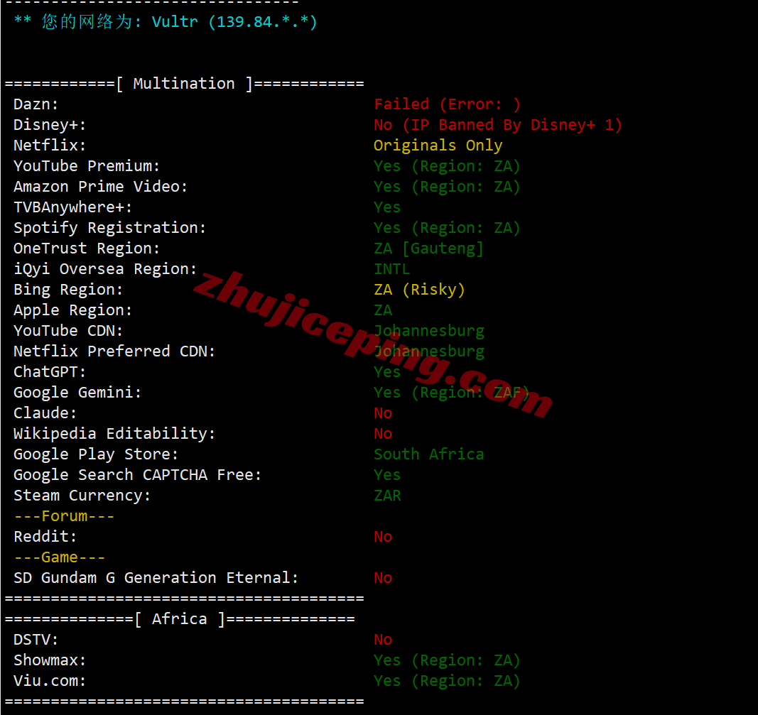 Vultsa_22 ⭐更新:测评Vultr南非-约翰内斯堡云-Johannesburg, South Africa (JNB)