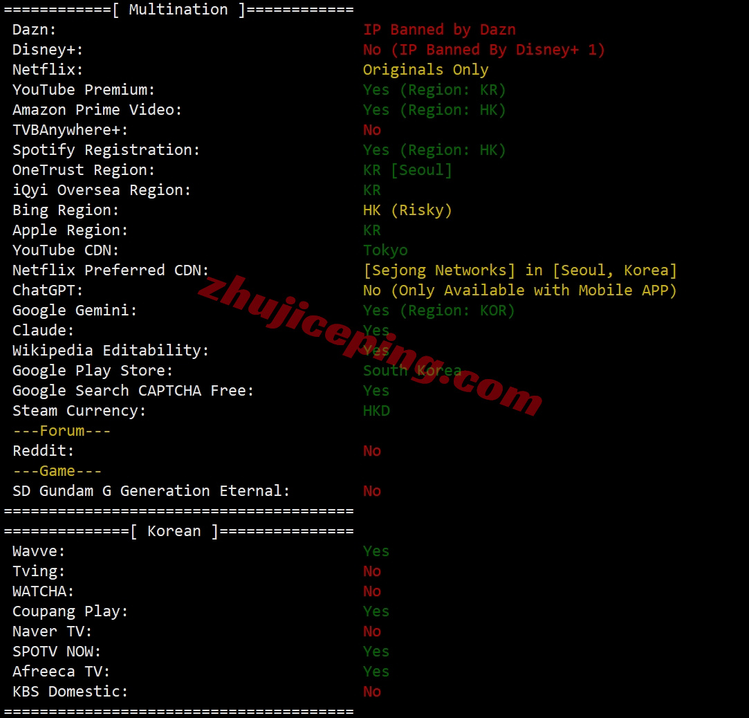lockr31 详细测评locvps韩国首尔数据中心大陆优化BGP网络的VPS