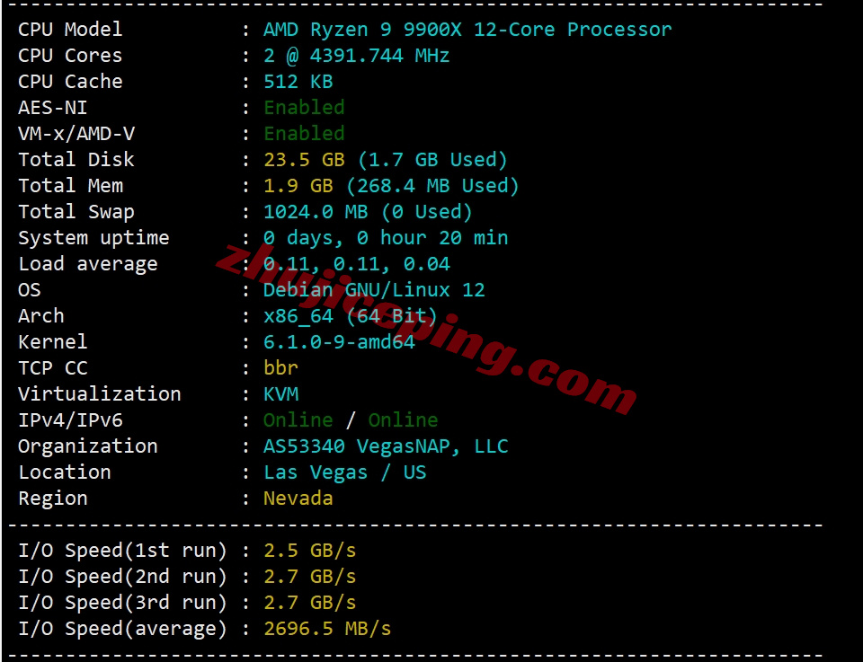 smartnvd1 详细测评smarthost美国“Nevada - USA”数据中心的VPS