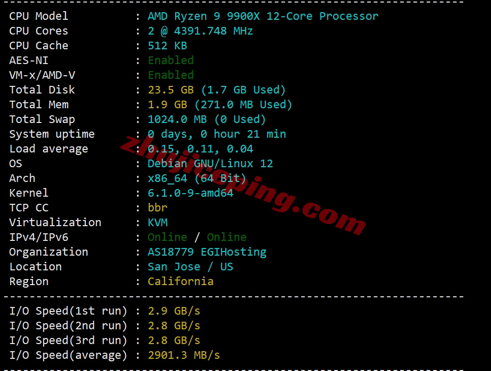 smartsj1 详细测评smarthost美国圣何塞VPS - California - North - USA