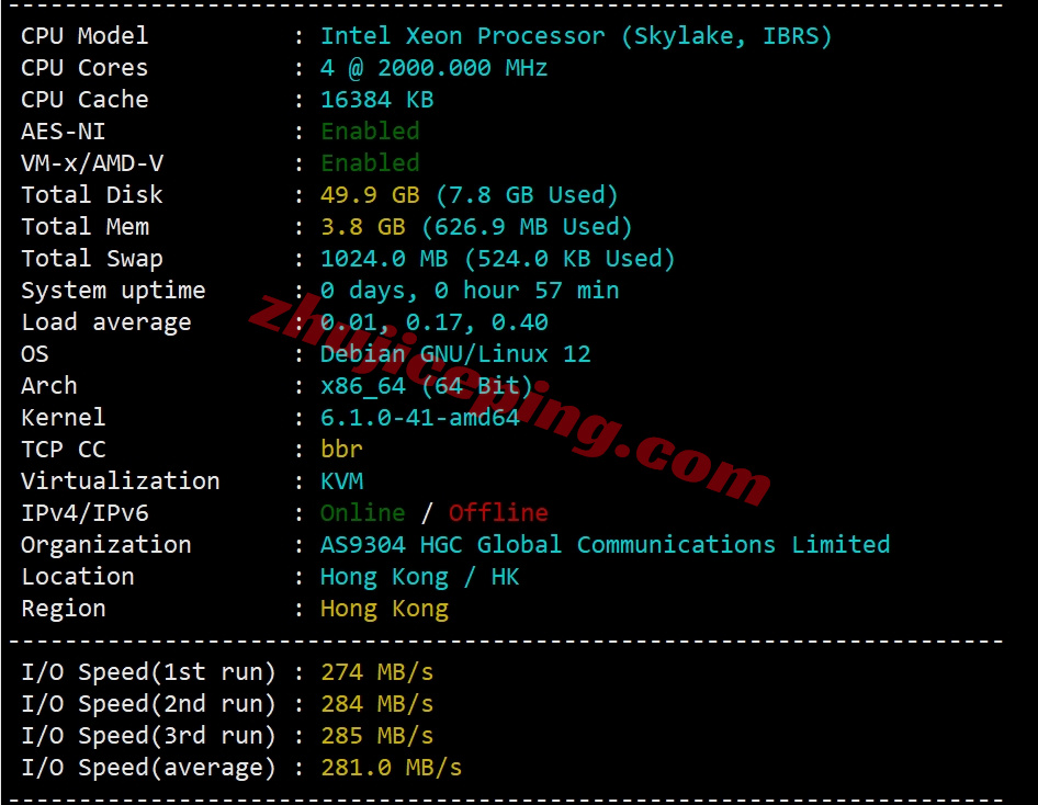 yinhk1 详细测评荫云/yin-net香港住宅IP属性的VPS，运营商HGC