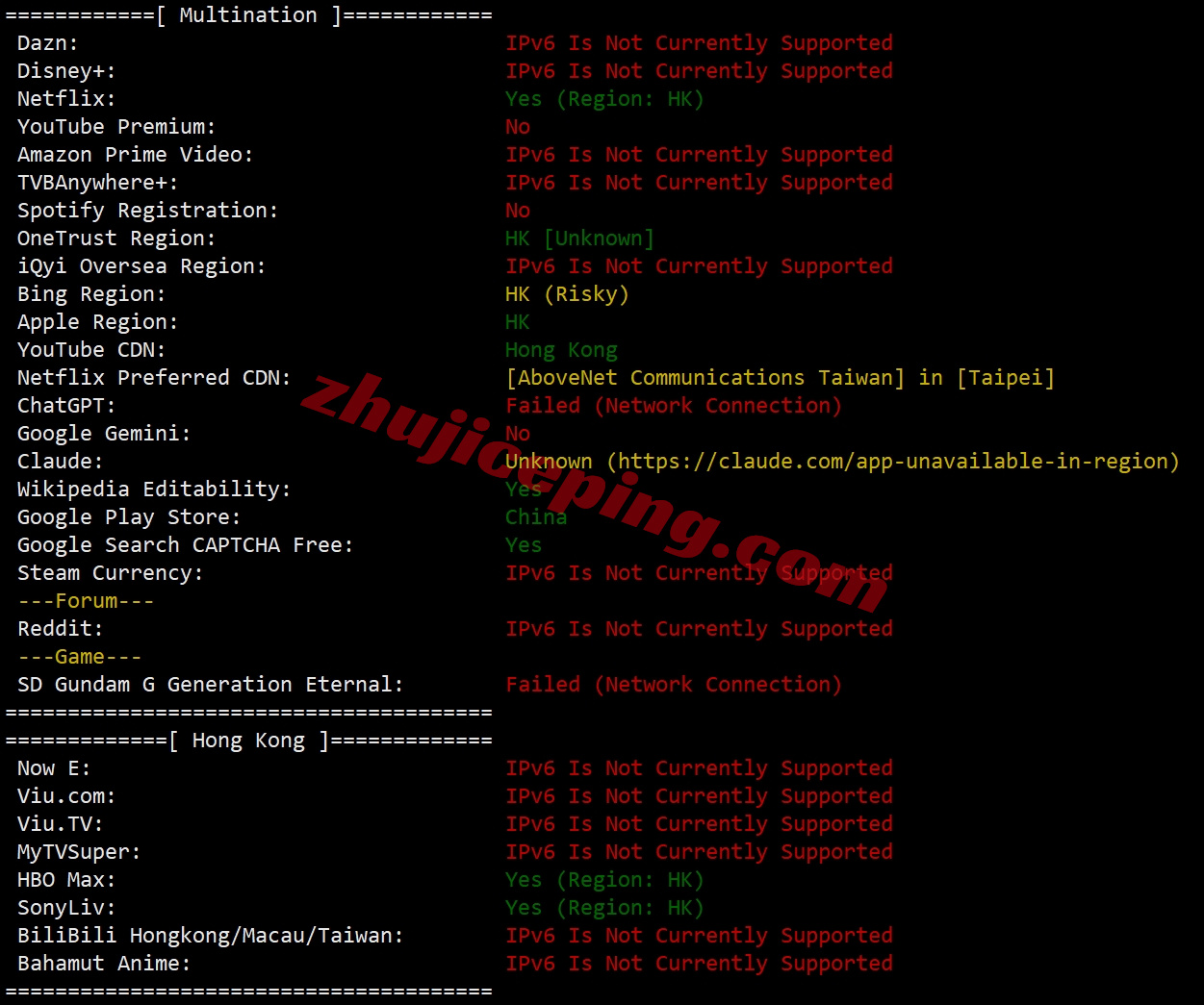 lochks32 详细测评locvps“[香港]标准区(BGP+CTG+CMI)”系列的VPS
