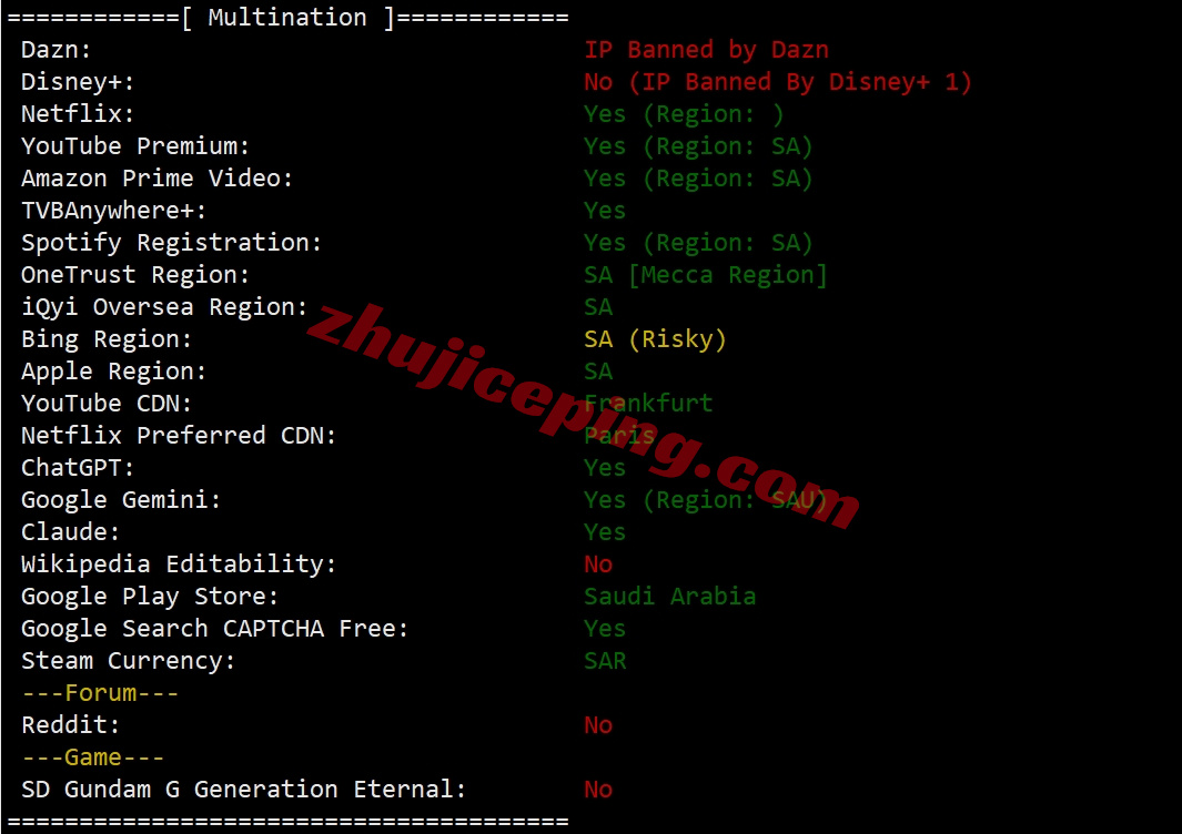 saajed29 测评zenlayer沙特云服务器(Jeddah)，大带宽/解锁tiktok等