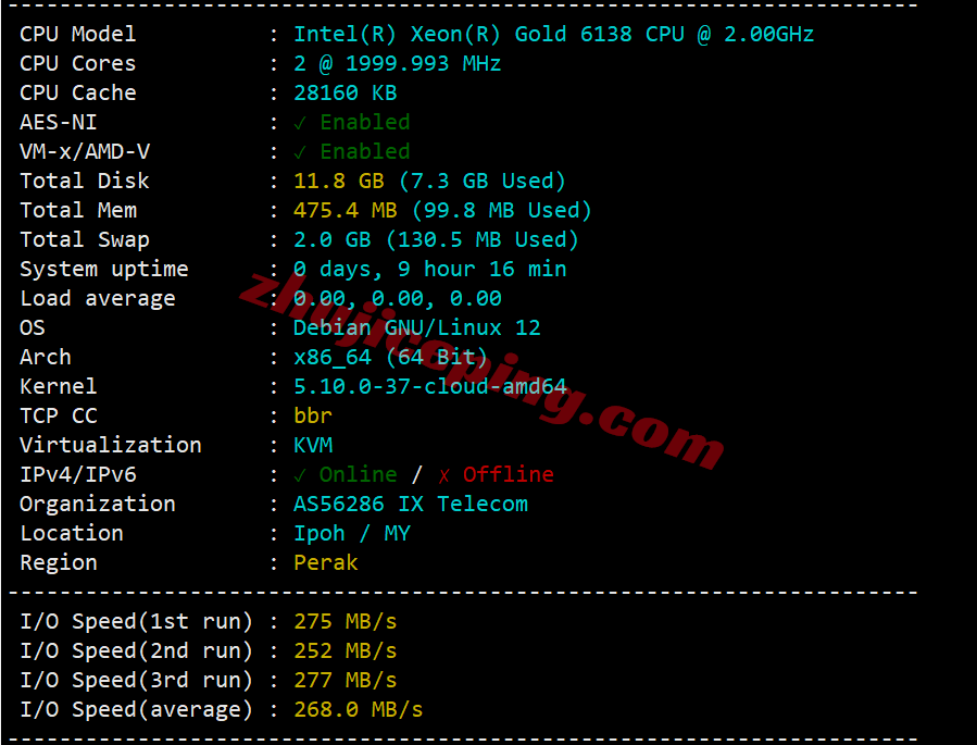 wepmy1 详细测评wepc马来西亚VPS，原生双ISP家庭住宅属性IP