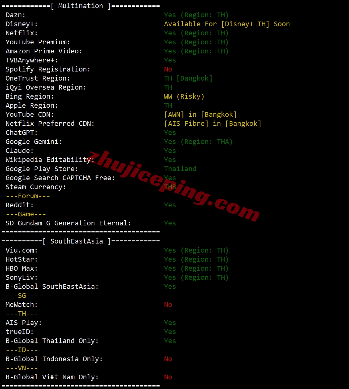 wepth28 wepc泰国VPS测评，原生IP，解锁tiktok/chatgpt/gemini/claude等