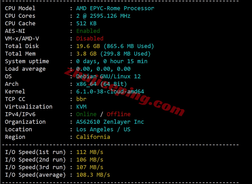 zenar1 详细测评zenlayer阿根廷云服务器，大带宽/自定义配置...