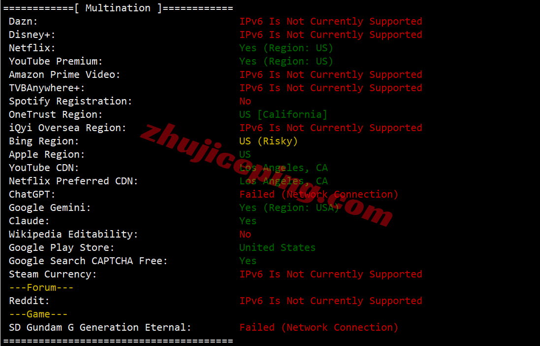 cclc35 cloudcone洛杉矶SC2云服务器详细测评,IP解锁流媒体效果不错!