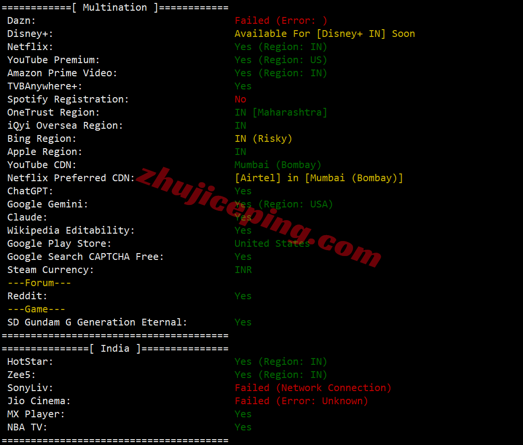 lcain29 详细测评莱卡云印度原生双ISP住宅属性IP的VPS