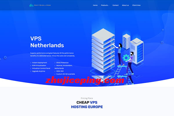 softshellweb荷兰阿姆斯特丹VPS测评（原生IP解锁tiktok等）-国外主机测评