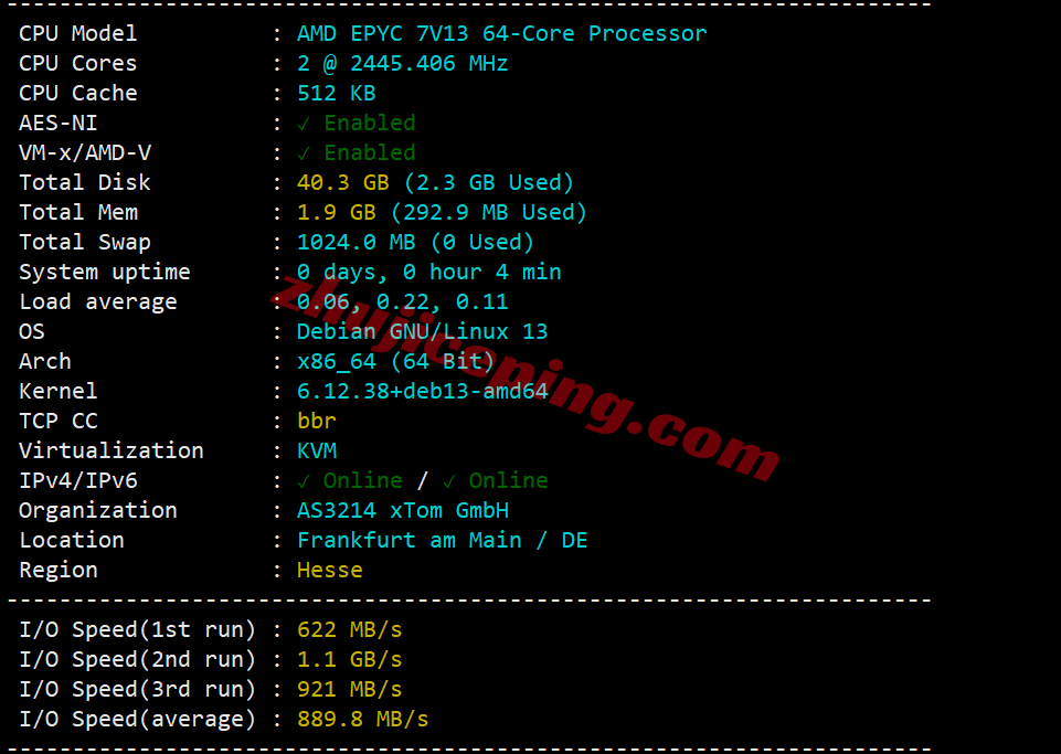 nosla.cloud Premium German VPS Review: High Performance/Premium Routes/Native IP Streaming Unlock - Image 2