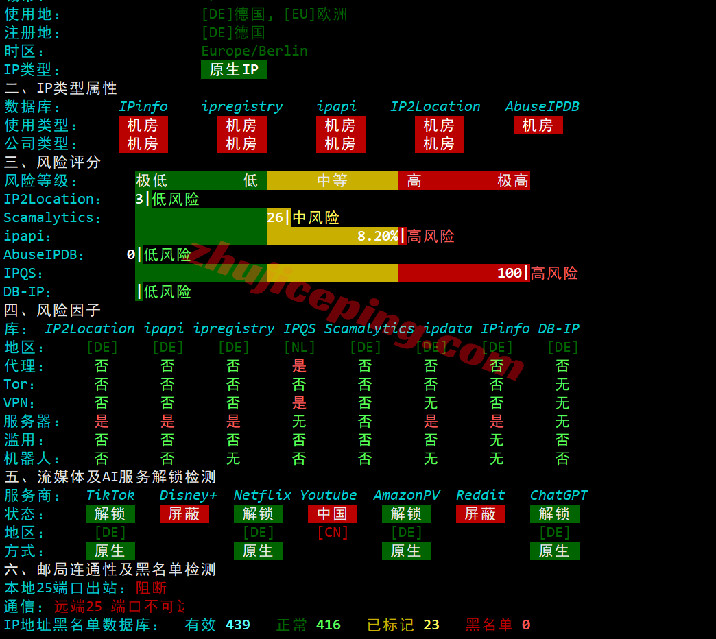 noslade31 nosla.cloud精品线路的德国VPS测评，高性能/高端线路/原生IP解锁流媒体