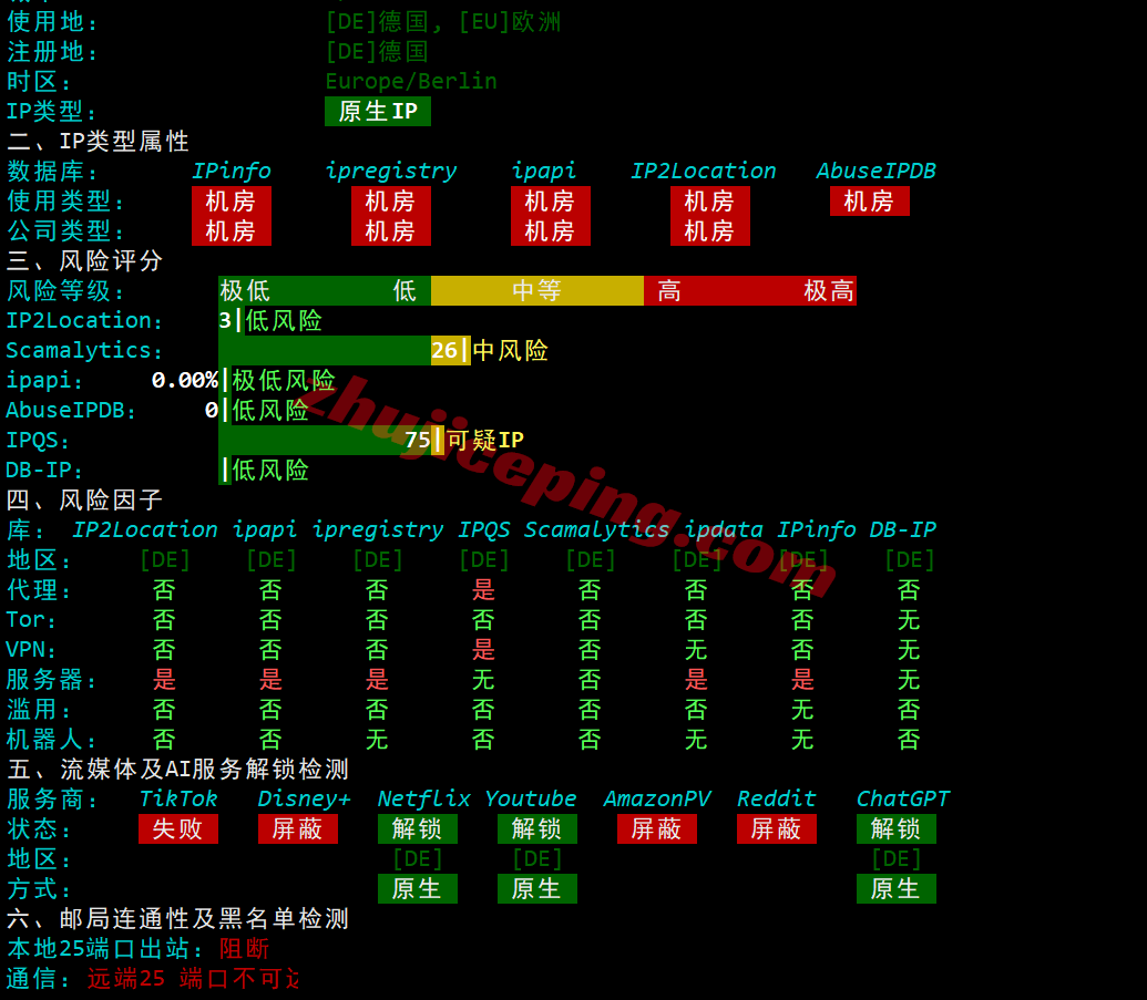 noslade34 nosla.cloud精品线路的德国VPS测评，高性能/高端线路/原生IP解锁流媒体