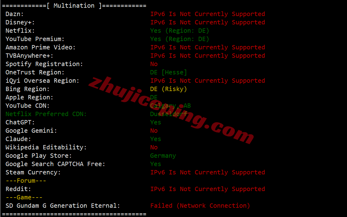 noslade35 nosla.cloud精品线路的德国VPS测评，高性能/高端线路/原生IP解锁流媒体
