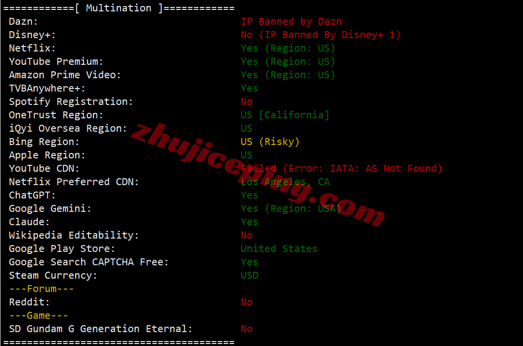 raksjo29 测评raksmart圣何塞“精品CN2/Enterprise CN2”，CN2+CMIN2网络，原生IP解锁流媒体