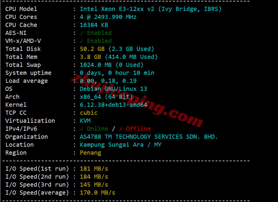 yinmy1 详细测评YinNet马来西亚原生双ISP住宅IP系列VPS，解锁超给力！