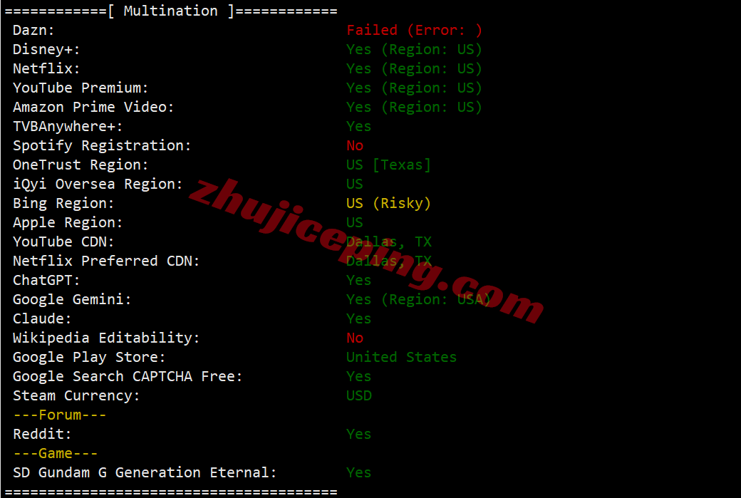 inetdal31 inet.ws美国达拉斯VPS测评，原生美国IP解锁流媒体效果好，网络需要中转