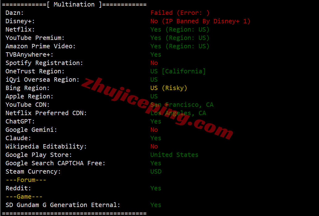 inetla31 inet.ws美国洛杉矶VPS测评，原生IP解锁TikTok等，国内晚高峰效果不佳