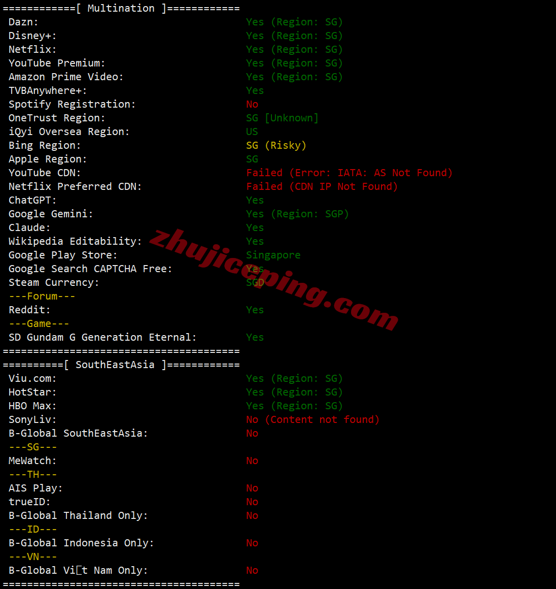 lisasg29 测评lisahost新加坡原生双ISP住宅属性IP的VPS，解锁TikTok等，适合移动用户