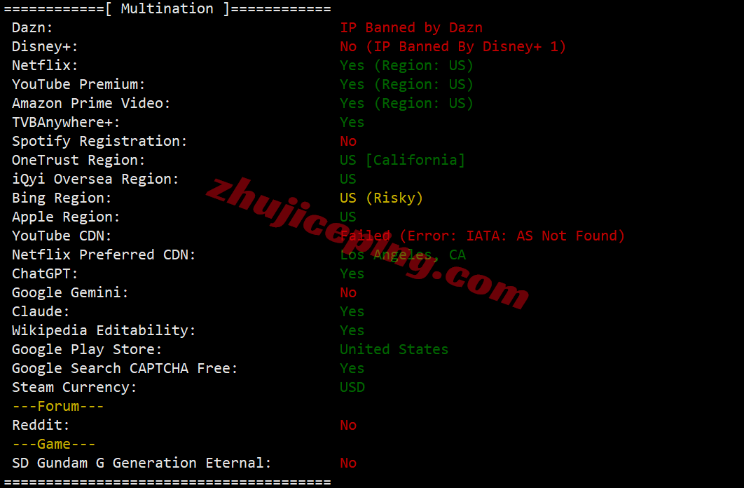 rakla2c29 raksmart美国洛杉矶“精品CN2”线路测评,原生IP解锁TikTok等,国内速度好