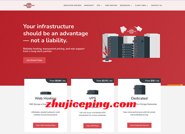 tnahosting芝加哥AMD Ryzen高性能VPS低至$7/年，最低流量给10T/月-国外主机测评