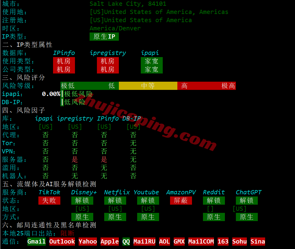 uqsalt32 uqidc美国盐湖城大硬盘VPS测评，原生IP解锁TikTok/ChatGPT等
