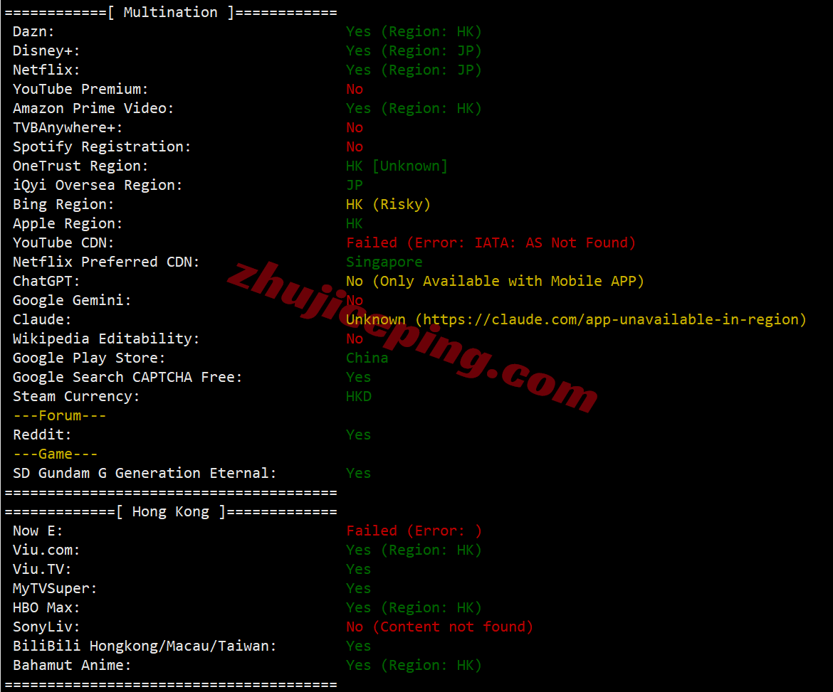 ythkcld30 云途香港优化网络CLD系列VPS测评，性能强/网络效果好